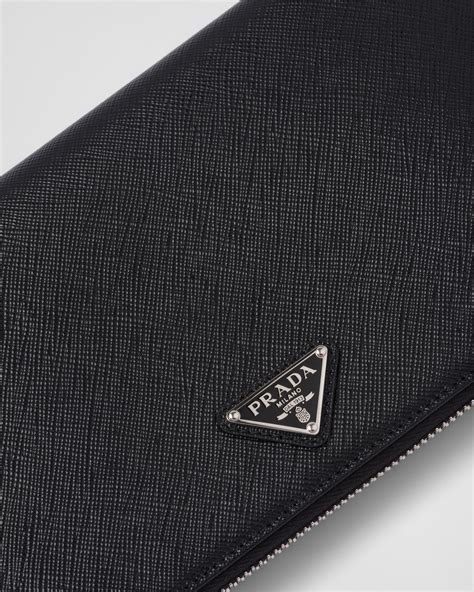 prada document holder|Black Saffiano Leather Document Holder .